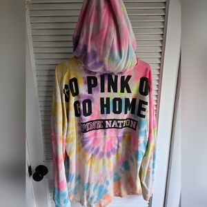 Tye dye PINK hoodie